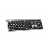 LogicKeyboard Logická klávesnica XLPrint PC Slim Line White on Black UK 19814