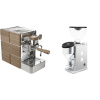 Stone Espresso Mine Premium Wood + Rocket Espresso FAUSTINO 3.1, white