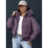 Dámska krátka fialová bunda na zimu TY4431, ty4431-XXL XXL