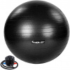 MOVIT Gymnastická lopta s nožnou pumpou, 85 cm, čierna