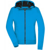 James&Nicholson Dámska softshellová bunda JN1145 Blue S