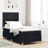 vidaXL Box Spring posteľ s matracom čierna 80x200 cm tkanina 3339576