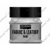 Metalická farba na textil a kožu 50 ml - strieborná
