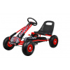 Šľapacia kára Gokart A15 s nafukovacími kolesami – červená