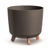 PROSPERPLAST Kvetináč GRACIA TUBUS ECO WOOD kávový 29,8cm
