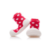 ATTIPAS Topánočky Polka Dot AD06 Red L veľ.21,5, 116-125 mm