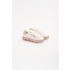 TENISKY KARL LAGERFELD KAPRI KITE LO LACE LTHR WHITE LTHR W/PINK