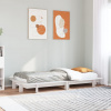 zahrada-XL Posteľ bez matraca biela 75x190 cm masívna borovica 850684