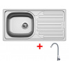 Sinks CLASSIC 860 + ELASTA nerez/šedá