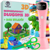 DŁUGOPIS 3D 2.0 RÓŻOWY + 160m FILAMENTU PODLOŽKA