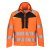 PORTWEST HI-VIS DX475 / Reflexná softshellová bunda - HV oranžová/čierna XXXL