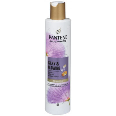 Pantene Pro-V Miracles Silky & Glowing šampón na poškodené a suché vlasy 250 ml