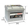 Bosch autobatéria 63Ah, S5 12V 610A, 0 092 S50 060