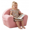 New Baby Detské kreslo s bočným vreckom Teddy pink