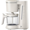 Philips Home Eco Conscious Edition 5000er Serie HD5120/00 kávovar zamatovo biela, matná Pripraví šálok naraz=10 funkcia uchovania teploty, sklenená kanvica; HD5120/00