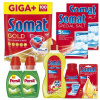 Somat Gold Giga + 100 produktov Umývačky riadu 6ks + ZADARMO (Somat Gold Giga + 100 produktov Umývačky riadu 6ks + ZADARMO)