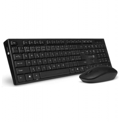 CONNECT IT Combo bezdrátová černá klávesnice + myš, 2,4GHz, USB, CZ + SK layout, černá (CKM-7500-CS)