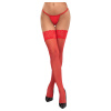 Cottelli Hold-up Stockings with Lace Trim 2520664 Red