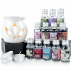 Indecor Aróma lampa s esenciálnymi olejmi 1 x aroma lampa + 2 x čajová svíčka + 12 vonný olej 10 ml