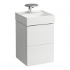 Laufen Kartell Umyvadlová skříňka 44 cm, včetně organizéru a sifonu, bílá matná H4075080336401