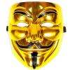 Anonymous maska – Guy Fawkes maska V for Vendetta Farba: žltá