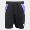 ADIDAS Tiro 24 futbalové šortky čierno-fialové S
