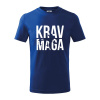 Nápis Krav Maga - Tričko detské bavlnené - 104-110cm / 3-4 roky ( Kráľovská modrá )