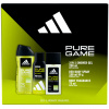 Adidas Pure Game natural sprej 75 ml + sprchový gél 250 ml + deospray 150 ml darčeková sada