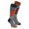 Lyžiarske ponožky Ortovox Free Ride Long Socks - clay orange