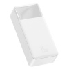 Baseus Power banka Bipow (PPBD050202) - Digitálny displej 2xUSB, USB-C, Micro-USB 30000mAh 15W + kábel Micro-USB 0,25m - biela KF2311960