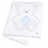 Italbaby fleecová deka do postieľky Peluche modrá 110x150cm