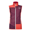 Dámska skialpinistická softshellová vesta Ortovox W's Col Becchei Vest Coral M