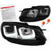 GOLF VI MK6 08-13 SVIETIDLÁ reflektory BLACK LED DRL