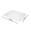 Aquatek SMC 100 x 80 cm SMC100X80 (Sprchová vanička z tvrdeného polyméru + ORIGINÁL SIFÓN)