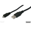 PremiumCord Kábel micro USB 2.0, A-B 20cm, čierna ku2m02f