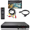 Prehrávač HD CD DVD UHD s pripojením HDMI USB AV a diaľkovým ovládaním k televízoru