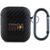 Red Bull PU Karbónové Puzdro pre AirPods 1/2 Black RBA2PUCAILK