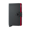 Kožené puzdro na karty SECRID Miniwallet Cubic Black Red