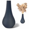 Kajawis Moderná dekoračná váza – grafitová, béžová alebo olivová – 20 cm Farba: Grafitová