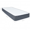 vidaXL Matrac na posteľ boxspring 200x100x20 cm - Biela - 111722-190523