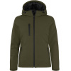 CLIQUE Bunda Padded Hooded Softshell Women, dámská COT670953apr02-fog green M Zelená fog