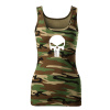 DRAGOWA dámske tielko punisher, maskáčová 180g/m2 - XXL