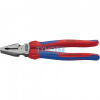KNIPEX 02 02 225 Silové kombinované kleště, vícesl. návleky, fosfátováno na černo/leštěno, 225 mm