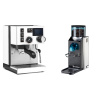 Rancilio Silvia BC PID, white + Rancilio Rocky Doserless
