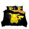 Posteľné obliečky - TTK 160 cm x 200 posteľná súprava (Sada posteľnej bielizne Pikachu 160x200 + 2 vankúše)