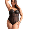 Subblime - Black Chain Suspenders Bodysuit L/XL