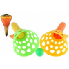 Catch ball hra 2ks + 3 míčky plast 19cm v síťce