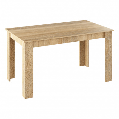 Tempo Kondela Jedálenský stôl, dub sonoma, 140x80 cm, GENERAL NEW