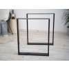 Treesome Úzká Železná Industrial Podnož Stolová Noha 2ks Černá Rozměr: Š 90 x V 72 cm