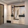 Casarredo ZEMURA predsieňová zostava, biely dub / čierna